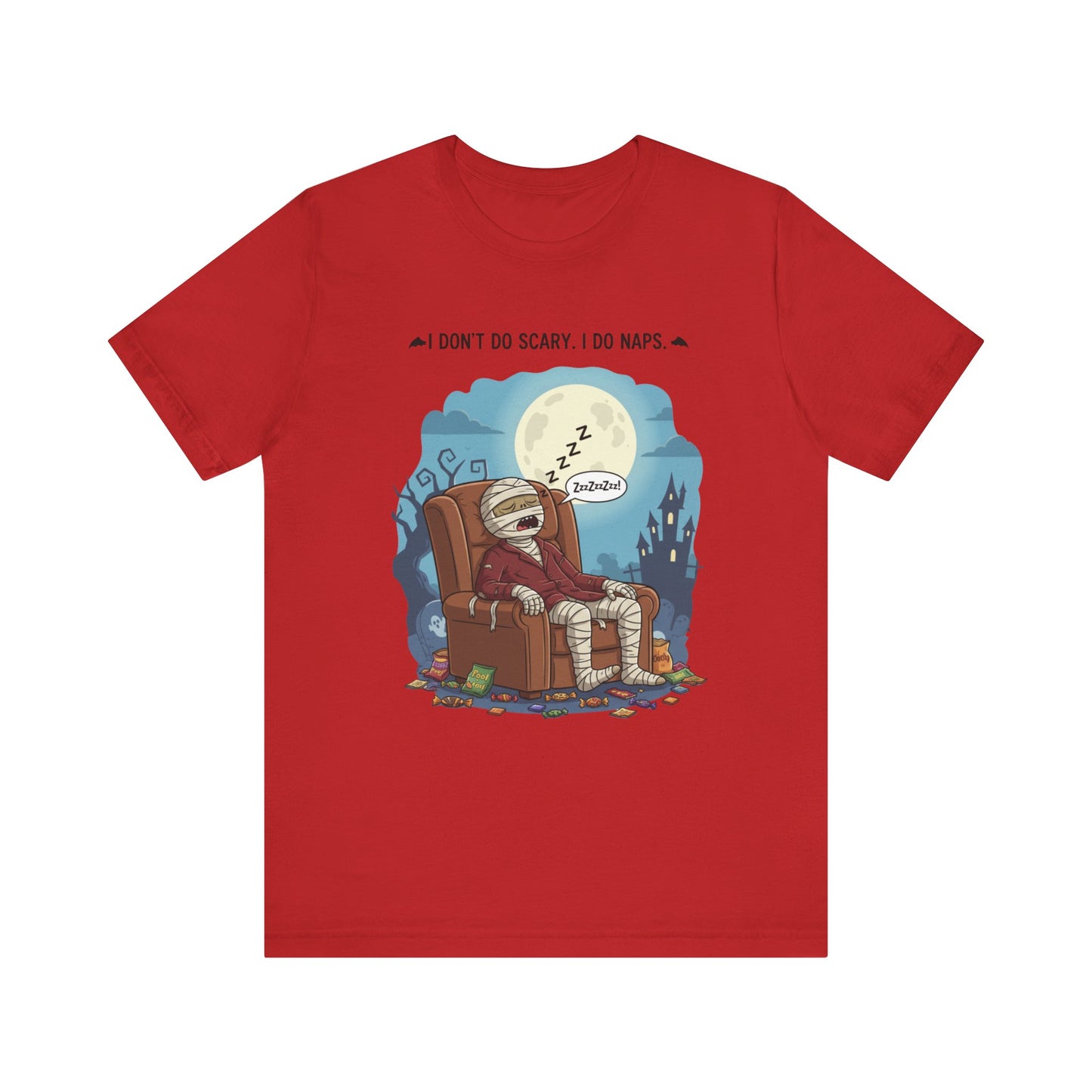 Mummy Nap Humor, Fun Halloween T-Shirt | Gift for Sleep Lovers, Unisex Comfy Wear, Spooky Season Apparel