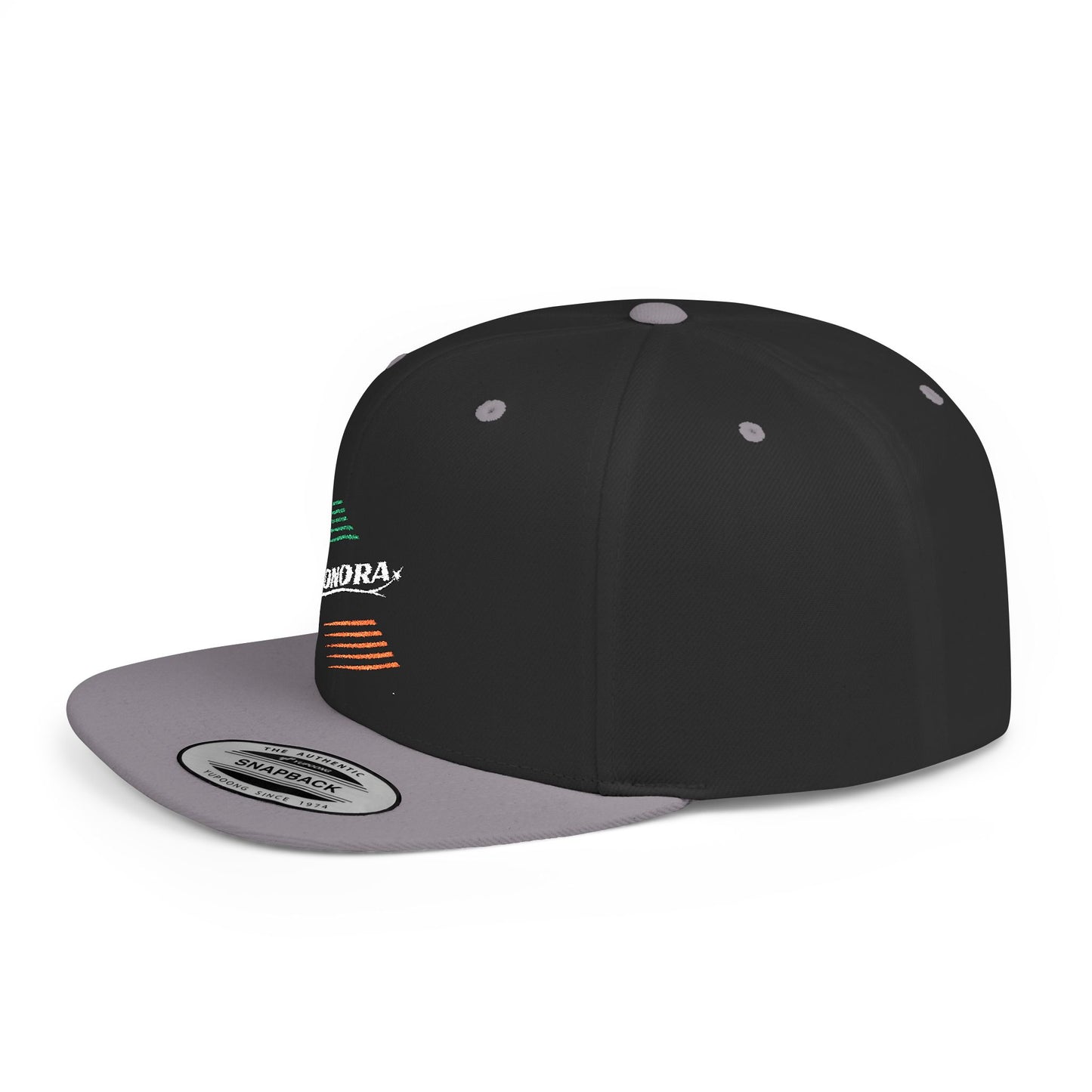 Mexico Colors Flat Bill Baseball Cap (Embroidery) | Cool Cap for Everyday Wear, Streetwear, Gifts for Him, Unisex, Personalizable