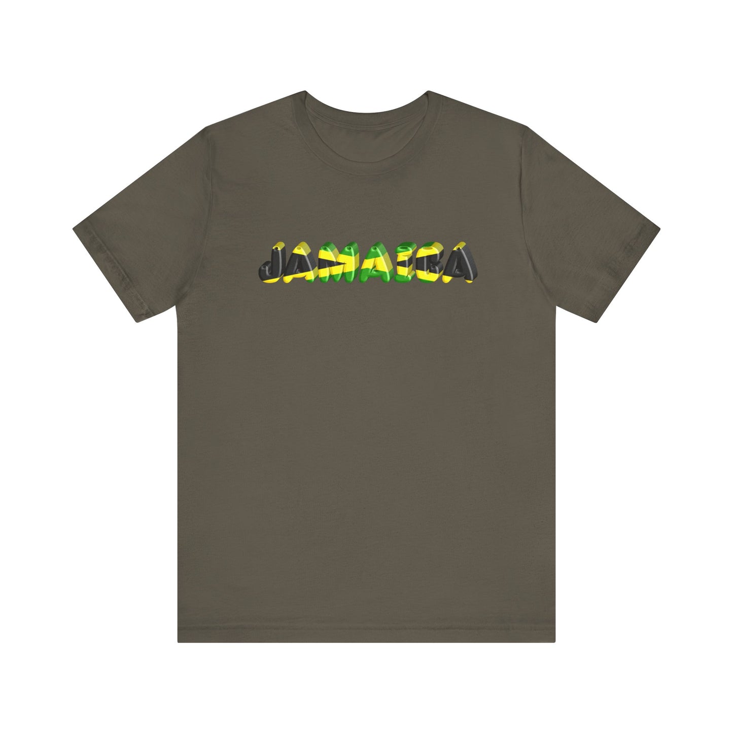 Jamaica Flag Inspired Unisex T-Shirt | Summer Vacation Style, Caribbean Pride Shirt, Gift for Travelers, Festival Wear, Casual Look