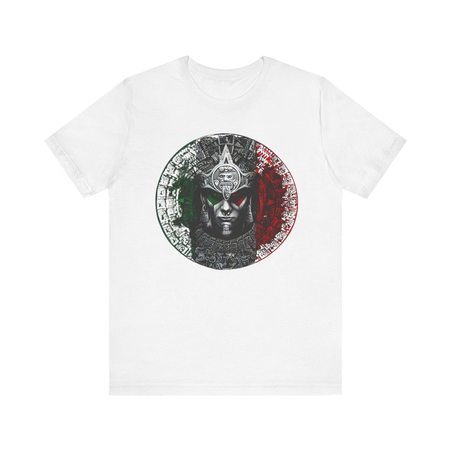 Mexican Aztec Calendar T-Shirt | Unisex Short Sleeve, Casual Wear, Gift for Travelers, Festival Attire