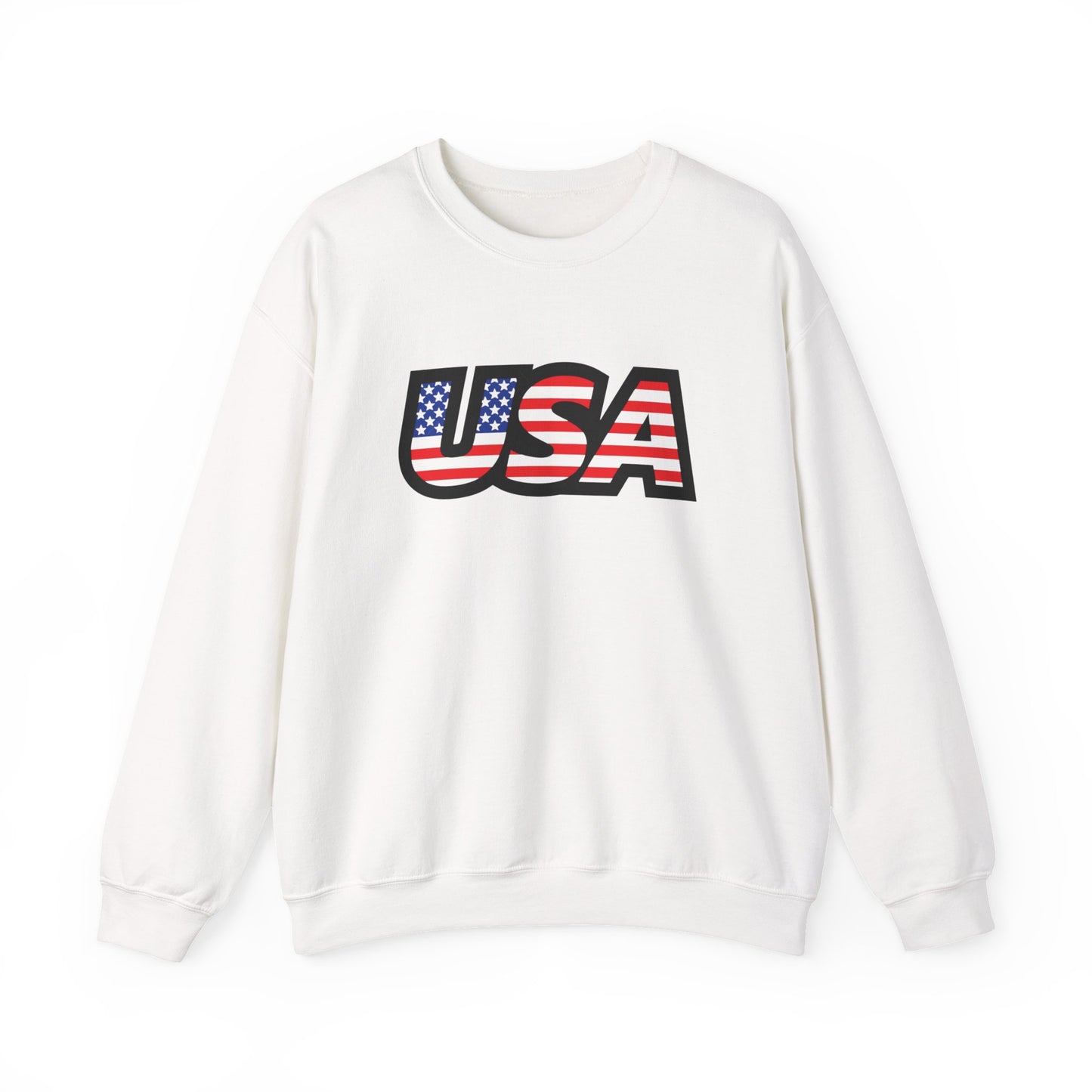 USA Flag Unisex Crewneck Sweatshirt | Patriotic Apparel, Casual Wear, American Pride Clothing
