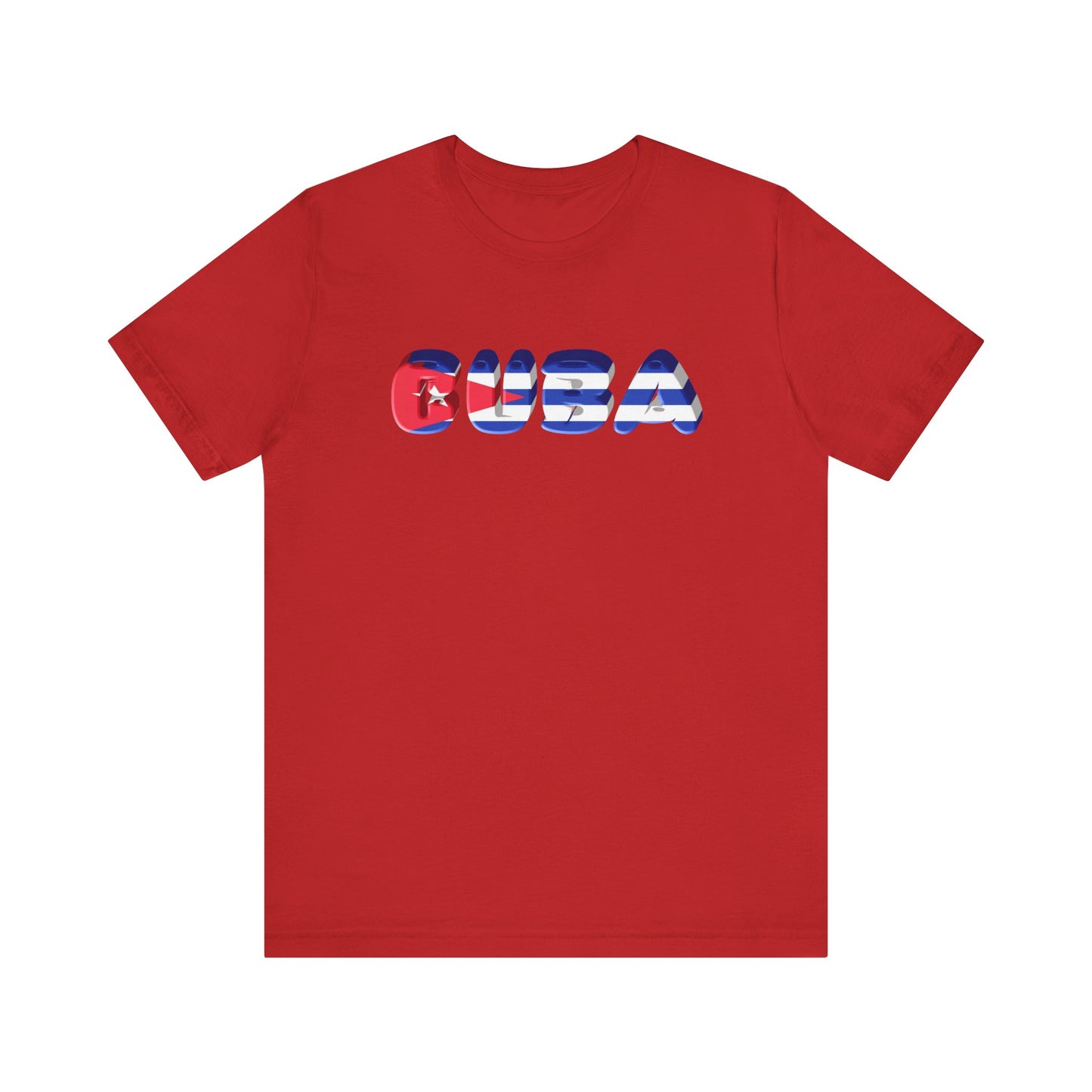 Cuban Flag Inspired Unisex T-Shirt | Casual Wear, Vacation Tee, Gift for Travelers, Summer Apparel, Caribbean Vibes