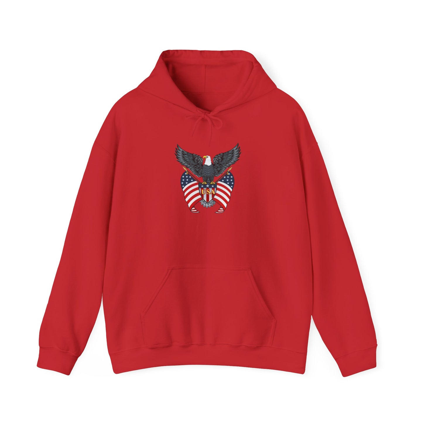 USA Patriotic Eagle Unisex Hoodie | American Pride Apparel, Gift for Veterans, Casual Wear