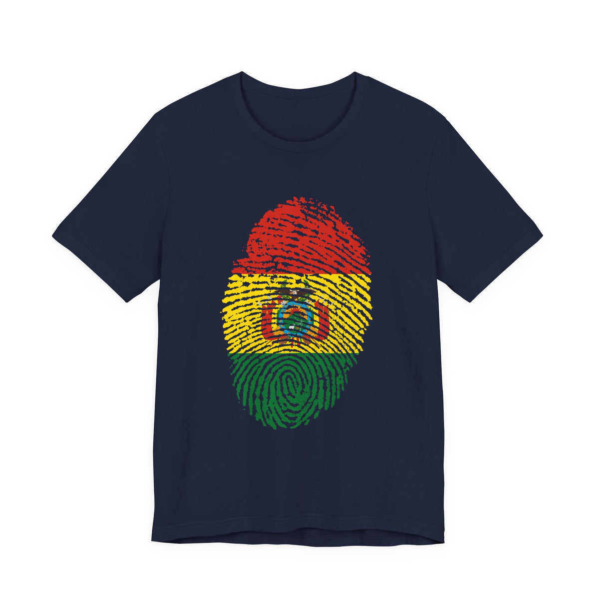 Bolivia Fingerprint Flag T-Shirt | Patriotic Tee