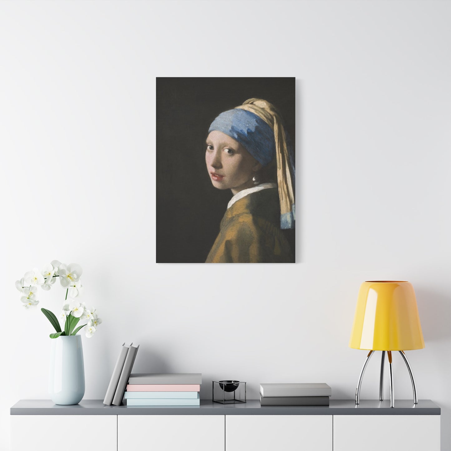 Classic Art Matte Canvas Print, Girl With A Pearl Earring | Gift for Art Lovers, Vintage Wall Art, Timeless Masterpiece