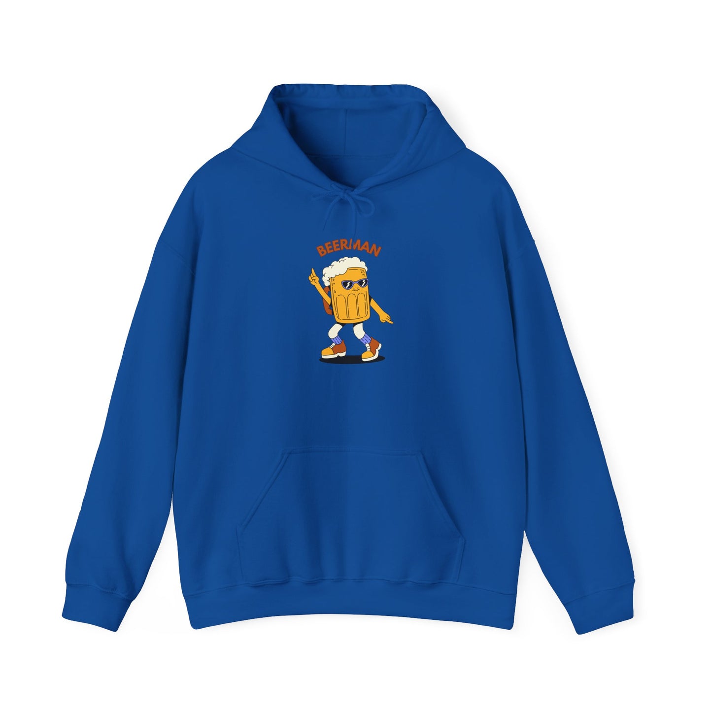 Beerman Cartoon Unisex Hoodie | Funny Graphic, Gift for Beer Enthusiasts, Festival Apparel