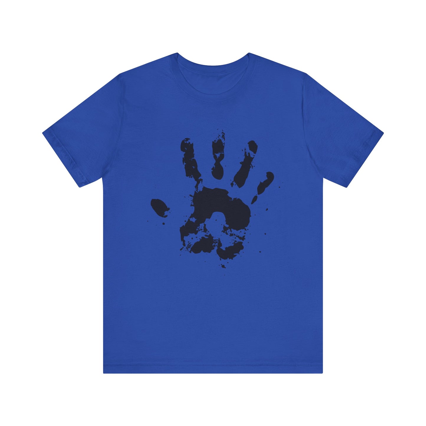 Handprint Unisex Jersey Tee, Artistic T-Shirt, Unique Gift, Minimalist Fashion, Casual Wear, Summer Vibes, Birthday Present