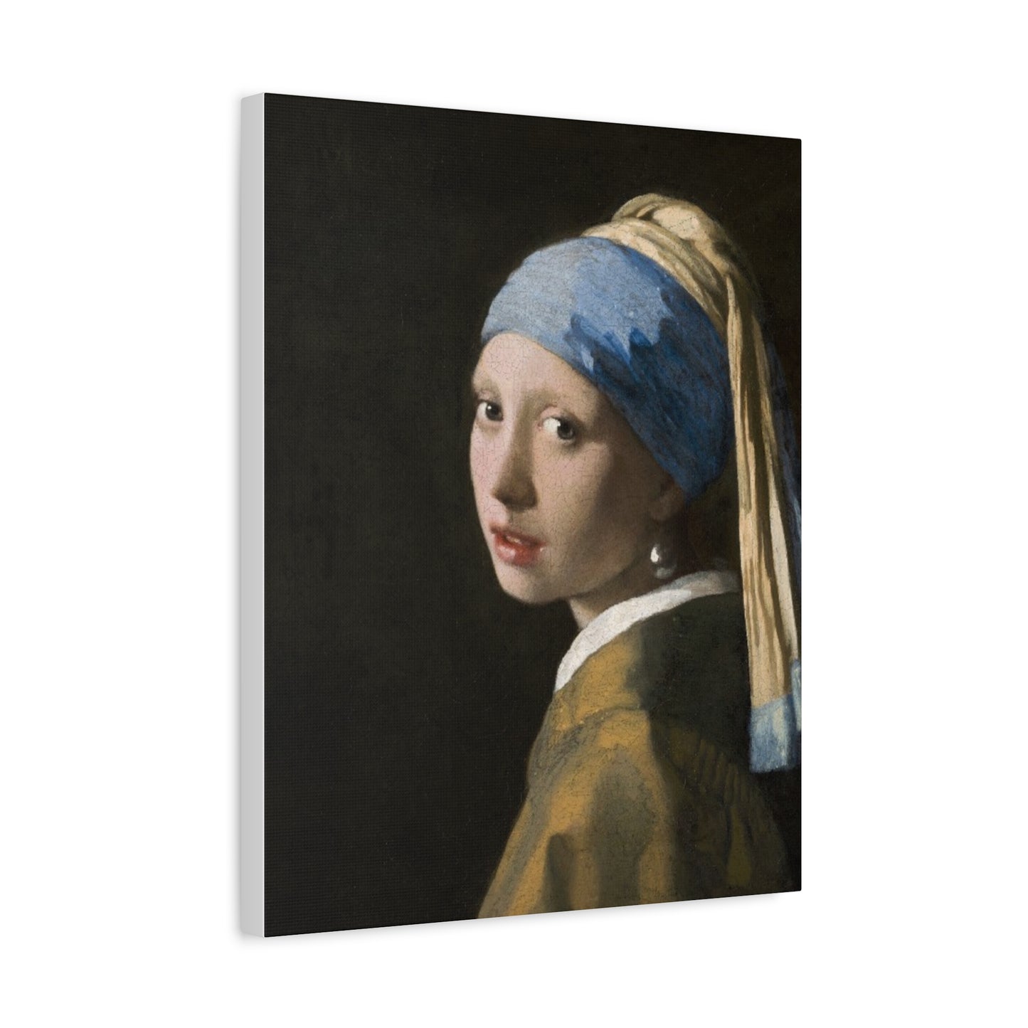Classic Art Matte Canvas Print, Girl With A Pearl Earring | Gift for Art Lovers, Vintage Wall Art, Timeless Masterpiece