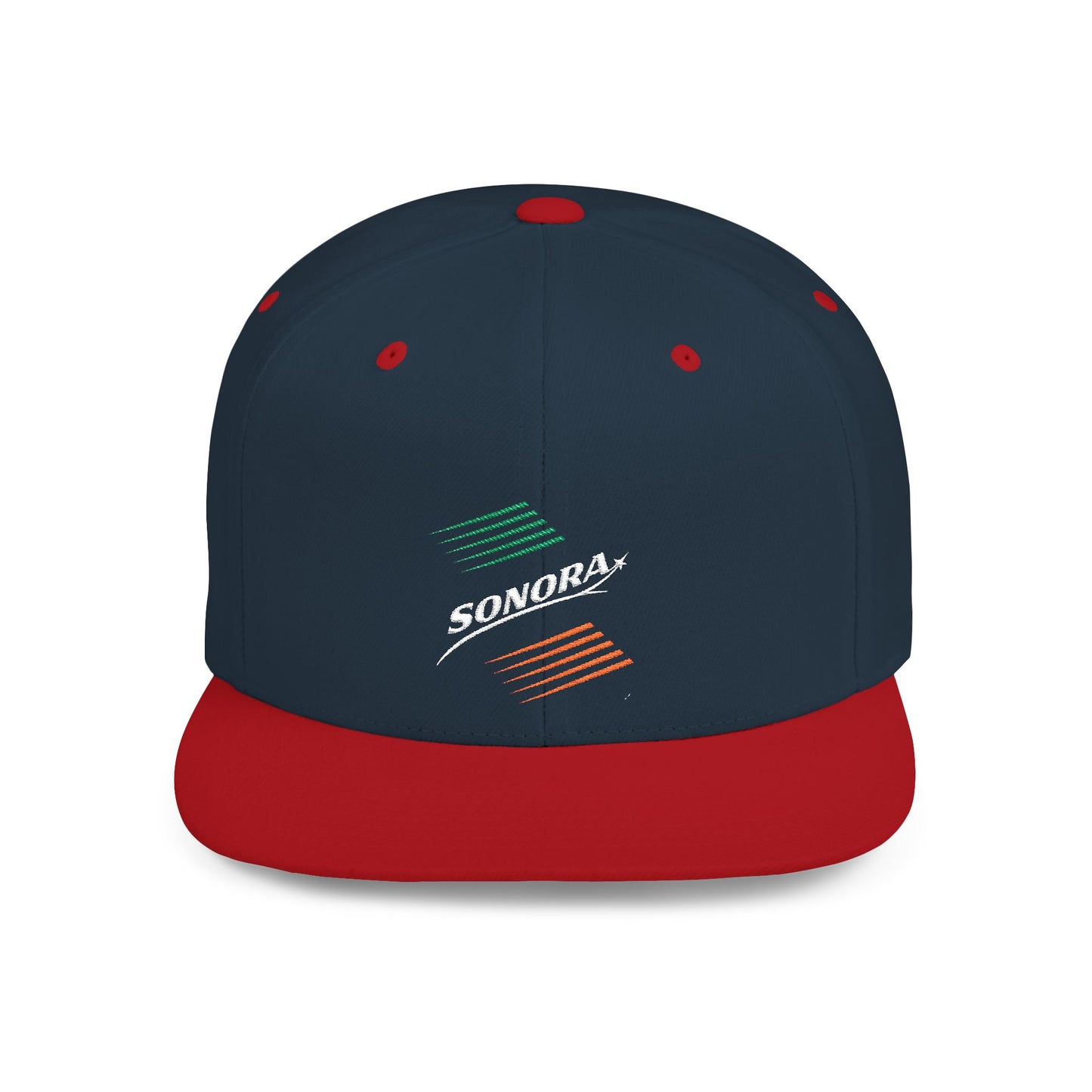 Mexico Colors Flat Bill Baseball Cap (Embroidery) | Cool Cap for Everyday Wear, Streetwear, Gifts for Him, Unisex, Personalizable