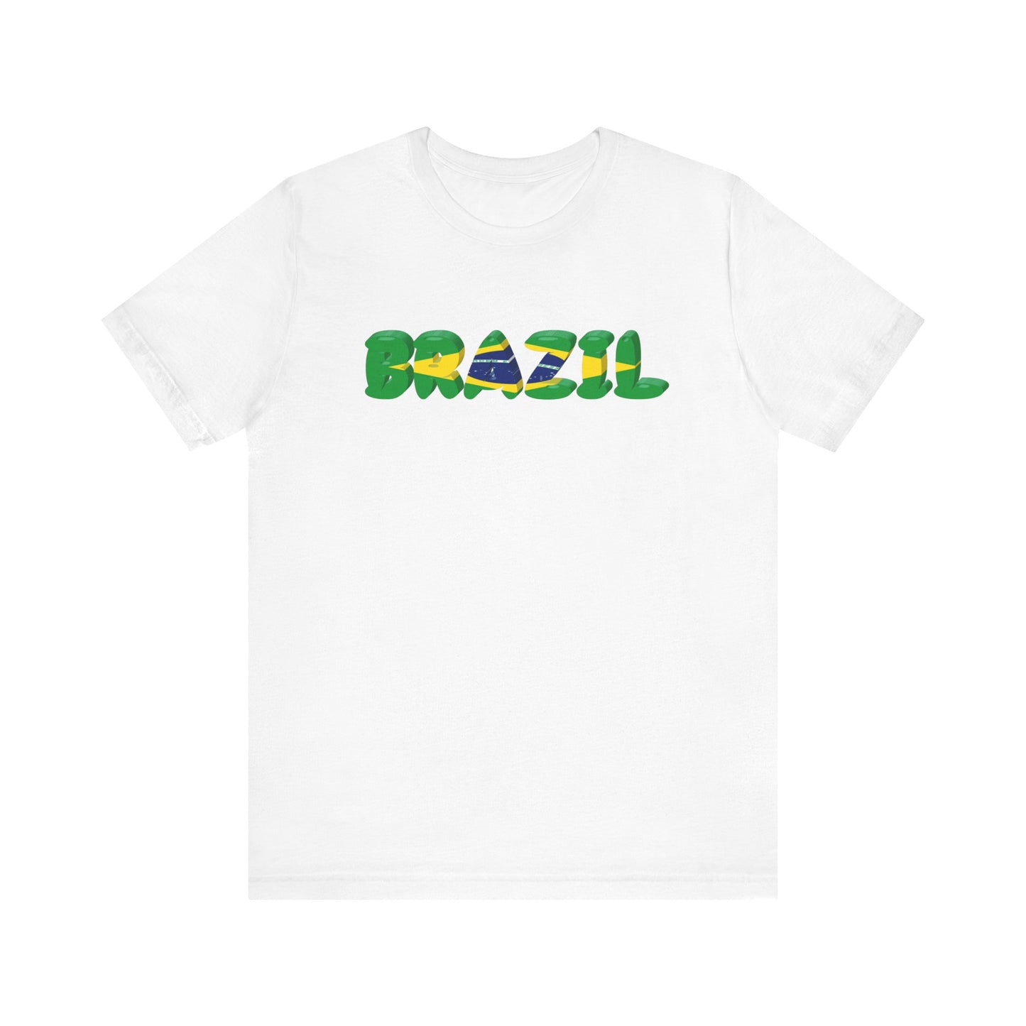 Brazil Flag Inspired Unisex T-Shirt | Summer Festival Wear, Gift for Travelers, Eco-Friendly Fashion, Casual Streetwear