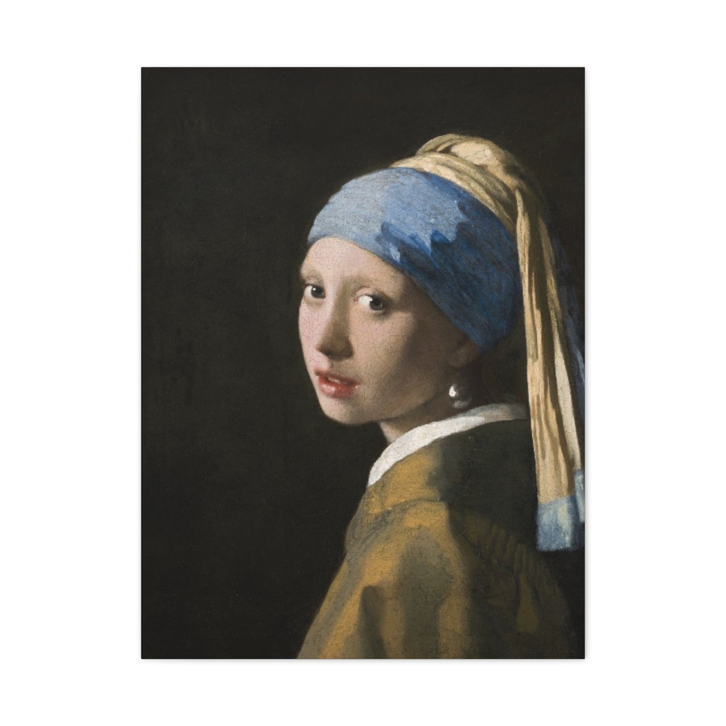 Classic Art Matte Canvas Print, Girl With A Pearl Earring | Gift for Art Lovers, Vintage Wall Art, Timeless Masterpiece