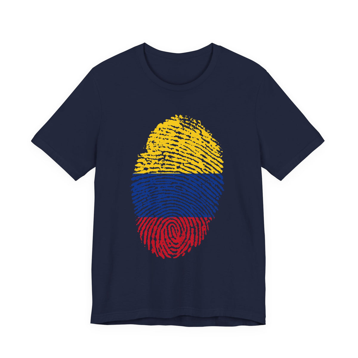 Colombia Fingerprint Flag T-Shirt | Patriotic Tee, Colombian Pride