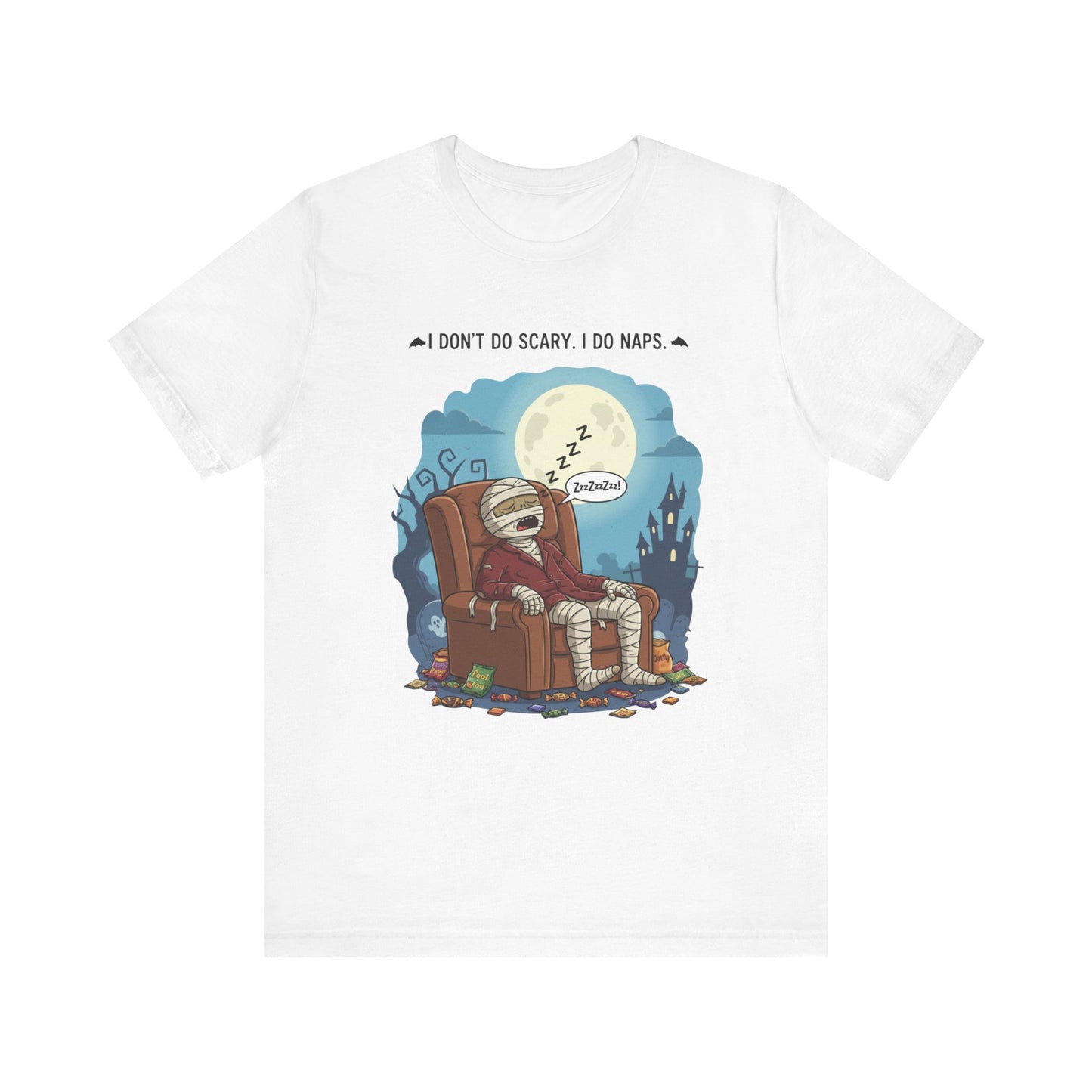 Mummy Nap Humor, Fun Halloween T-Shirt | Gift for Sleep Lovers, Unisex Comfy Wear, Spooky Season Apparel