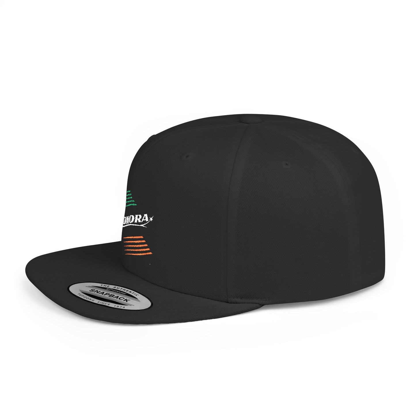 Mexico Colors Flat Bill Baseball Cap (Embroidery) | Cool Cap for Everyday Wear, Streetwear, Gifts for Him, Unisex, Personalizable