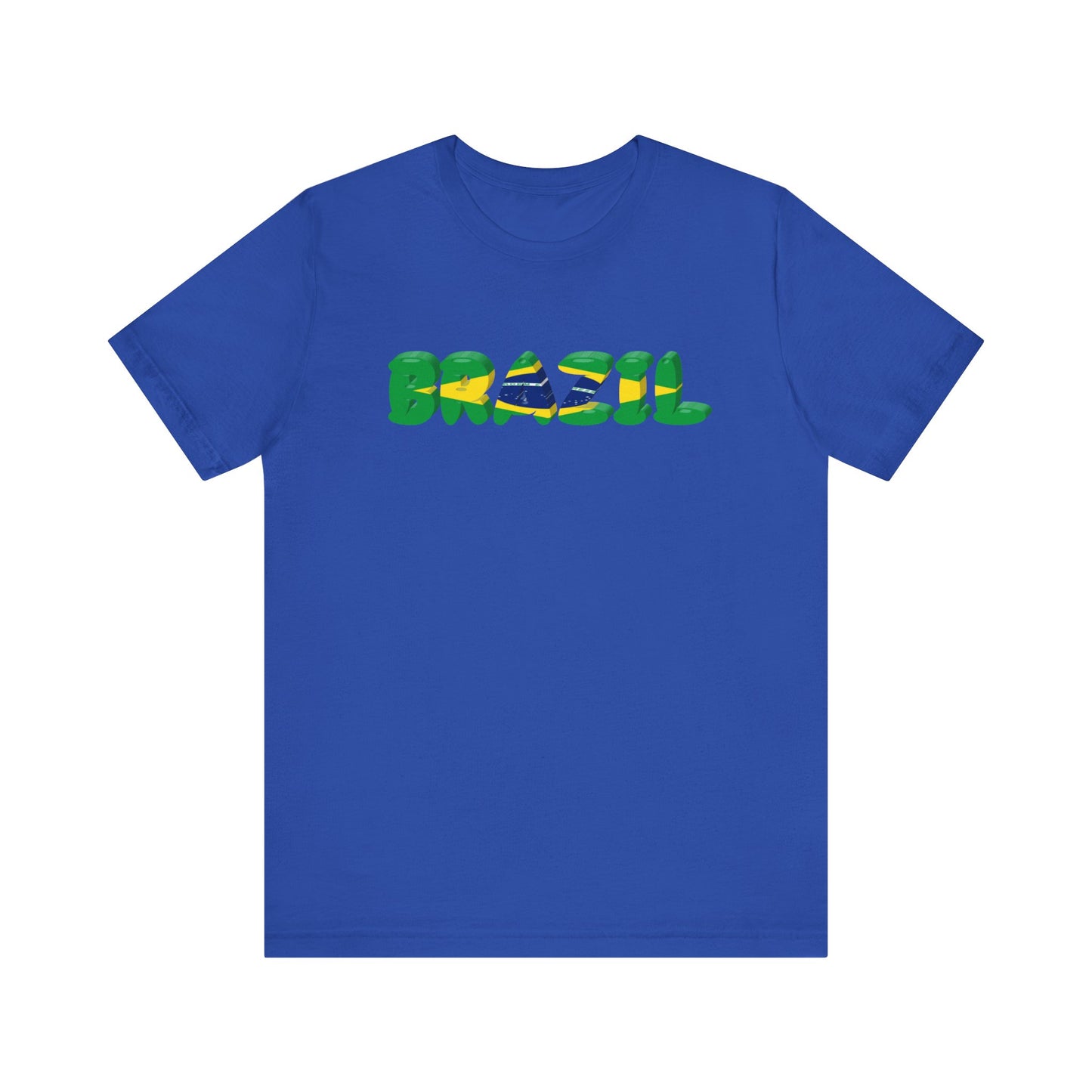 Brazil Flag Inspired Unisex T-Shirt | Summer Festival Wear, Gift for Travelers, Eco-Friendly Fashion, Casual Streetwear