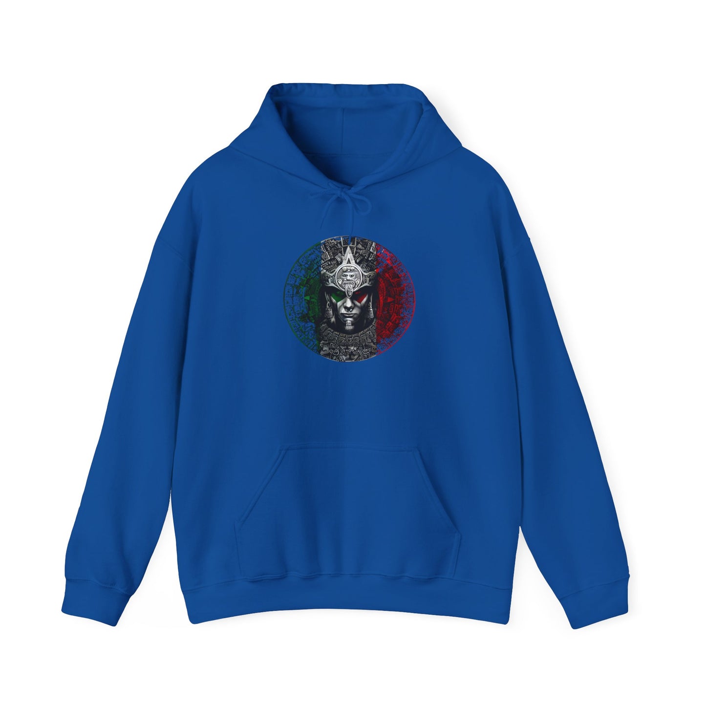 Aztec Calendar Warrior Hoodie | Unisex, Casual Wear, Gift for Travelers, Festival Attire