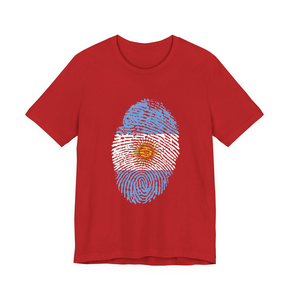 Argentina Fingerprint Flag T‑Shirt | Argentine Pride Tee
