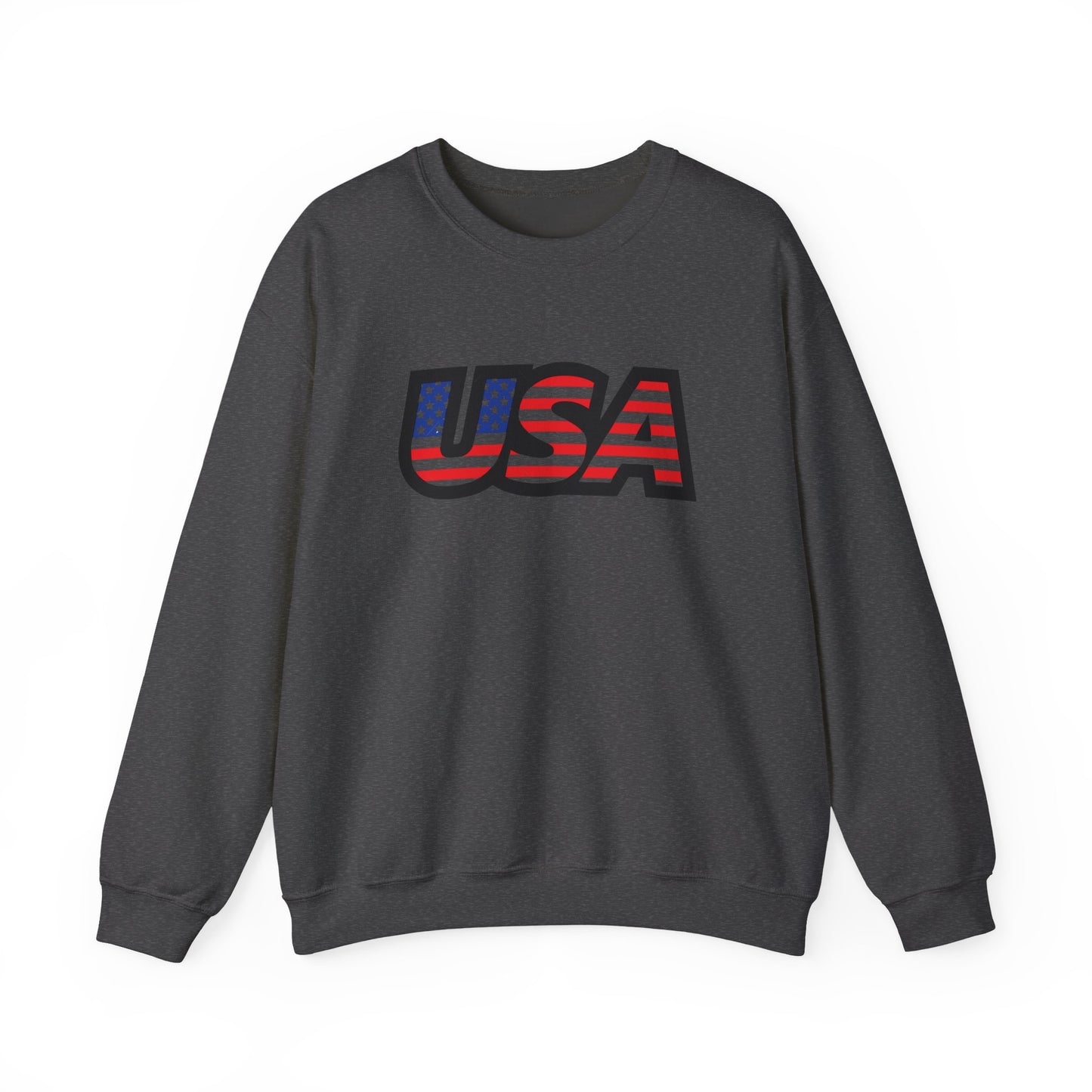 USA Flag Unisex Crewneck Sweatshirt | Patriotic Apparel, Casual Wear, American Pride Clothing