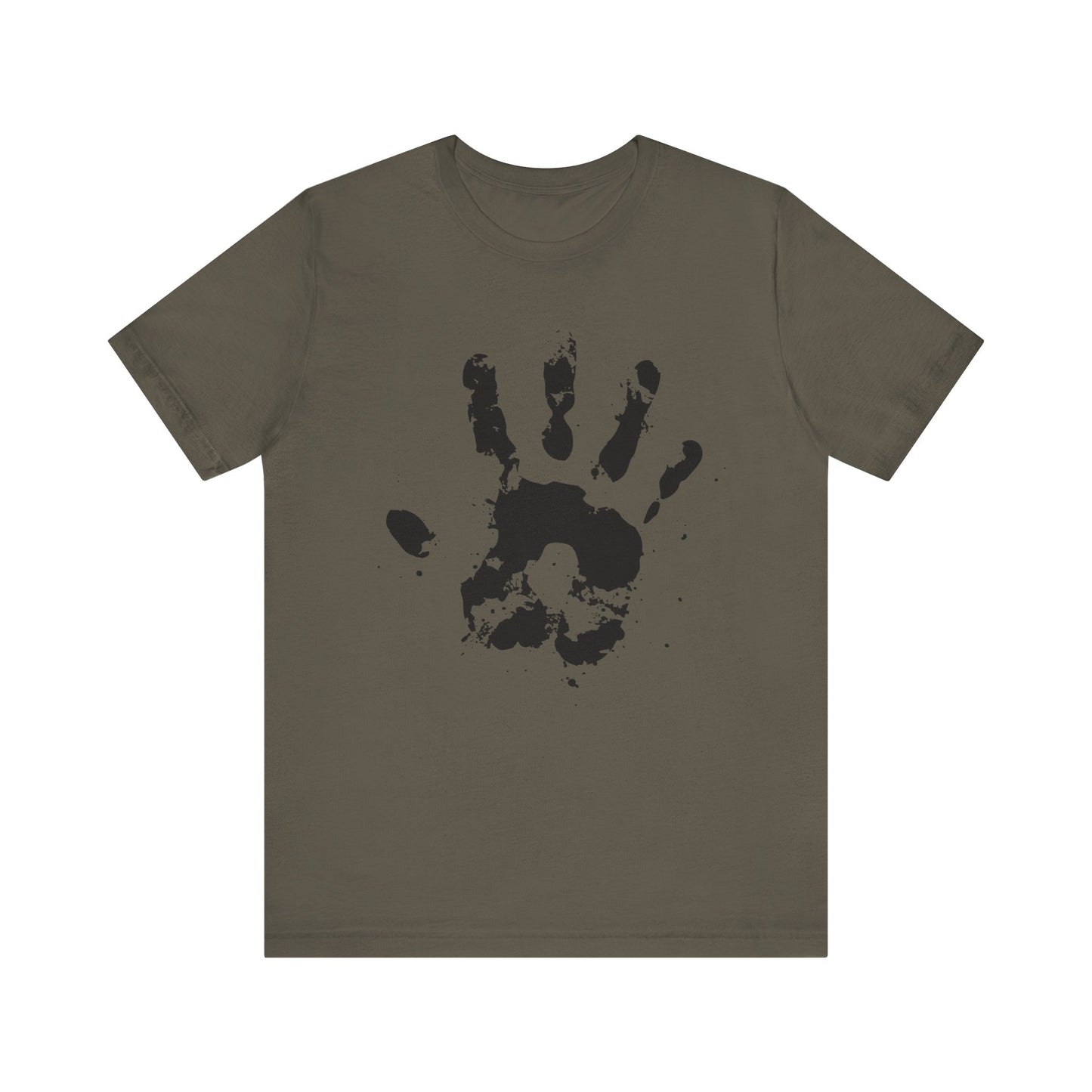 Handprint Unisex Jersey Tee, Artistic T-Shirt, Unique Gift, Minimalist Fashion, Casual Wear, Summer Vibes, Birthday Present