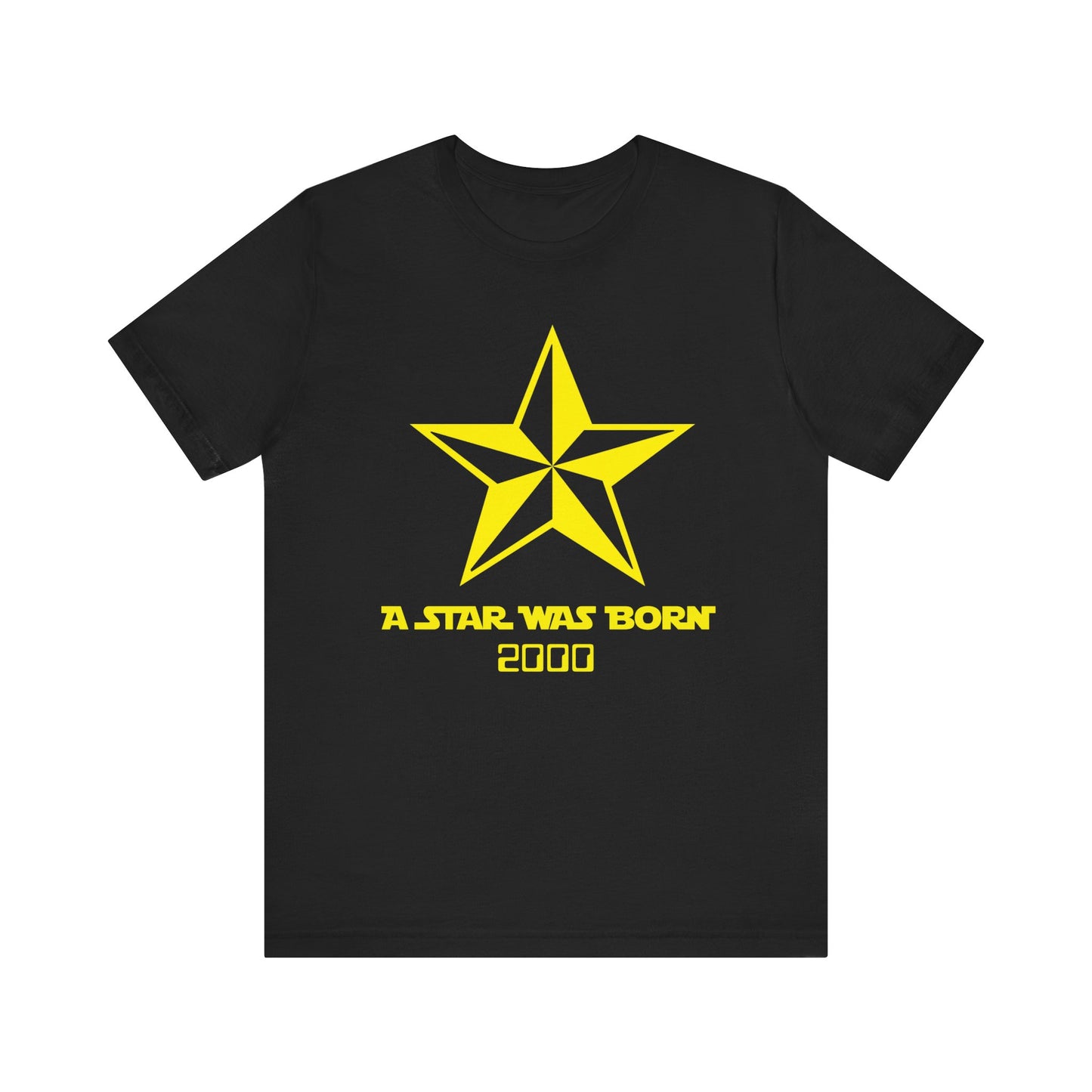 A Star Was Born Unisex T-Shirt | Birthday Gift, Vintage Star Shirt, Casual Wear, Add Your Year