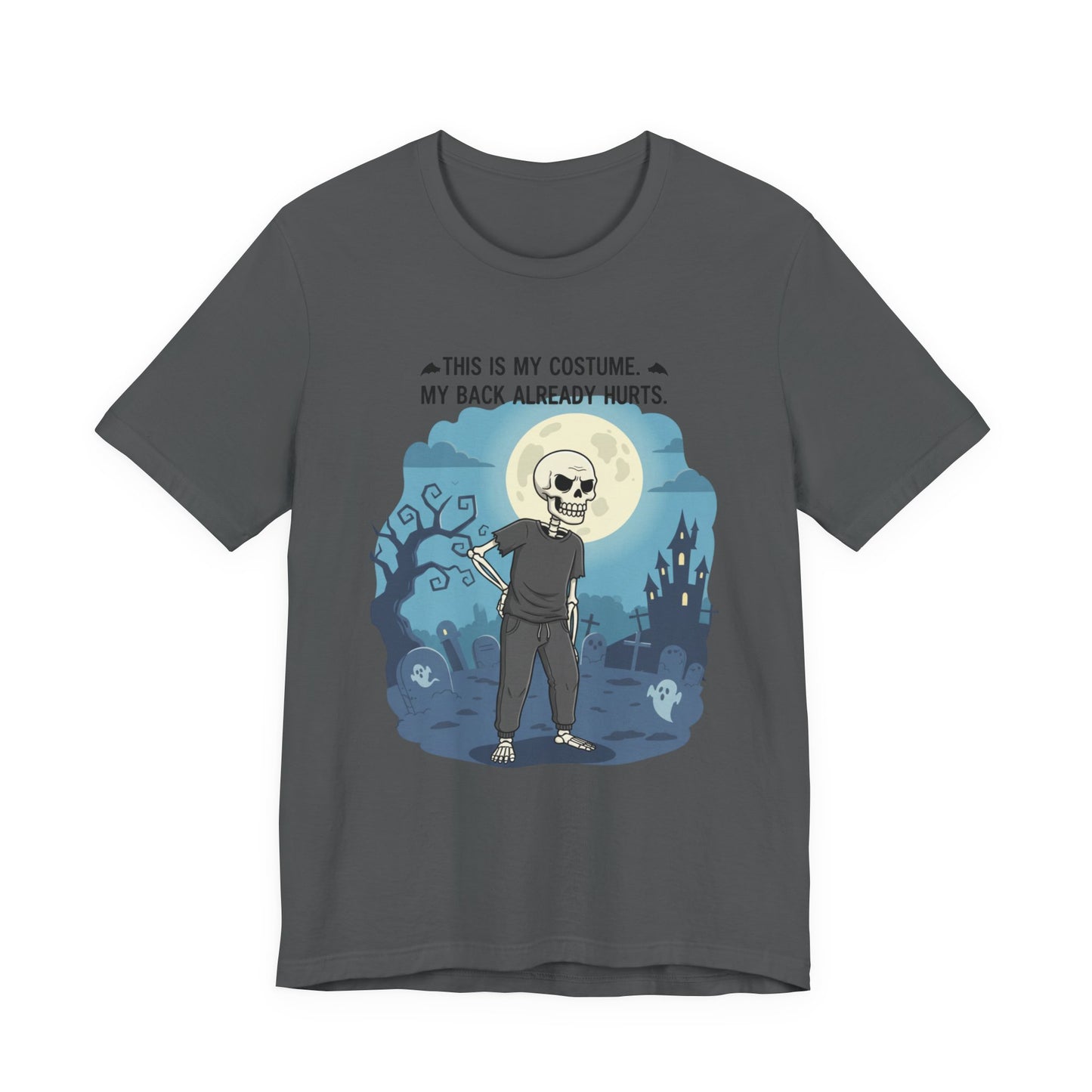 "This is My Costume" Skeleton T-Shirt | Fun Halloween Tee, Party Outfit, Gift for Halloween Lovers, Unisex Jersey Tee