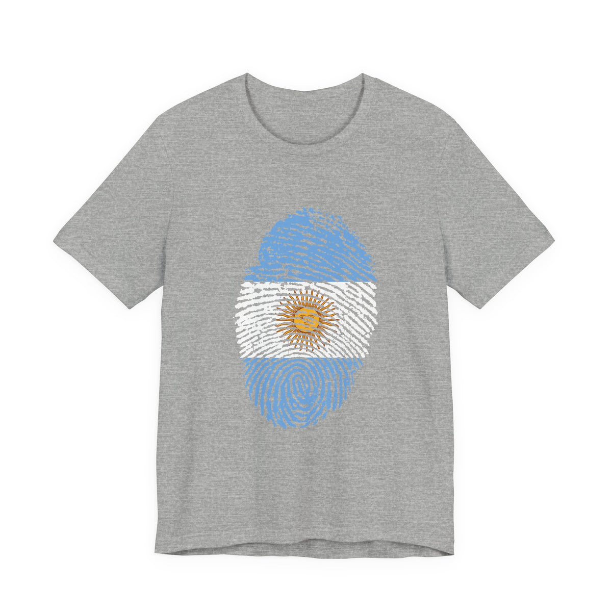 Argentina Fingerprint Flag T‑Shirt  | Argentine Pride Tee