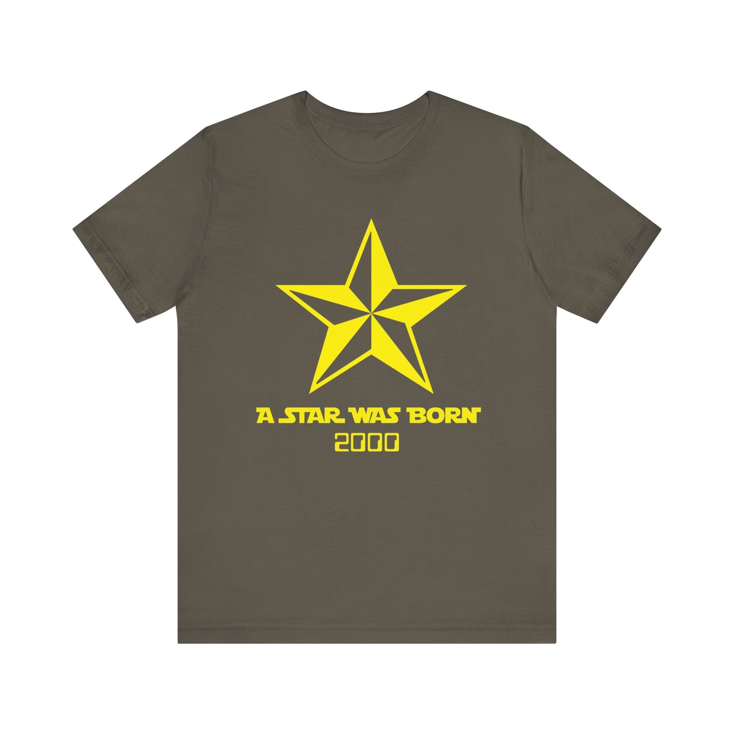 A Star Was Born Unisex T-Shirt | Birthday Gift, Vintage Star Shirt, Casual Wear, Add Your Year