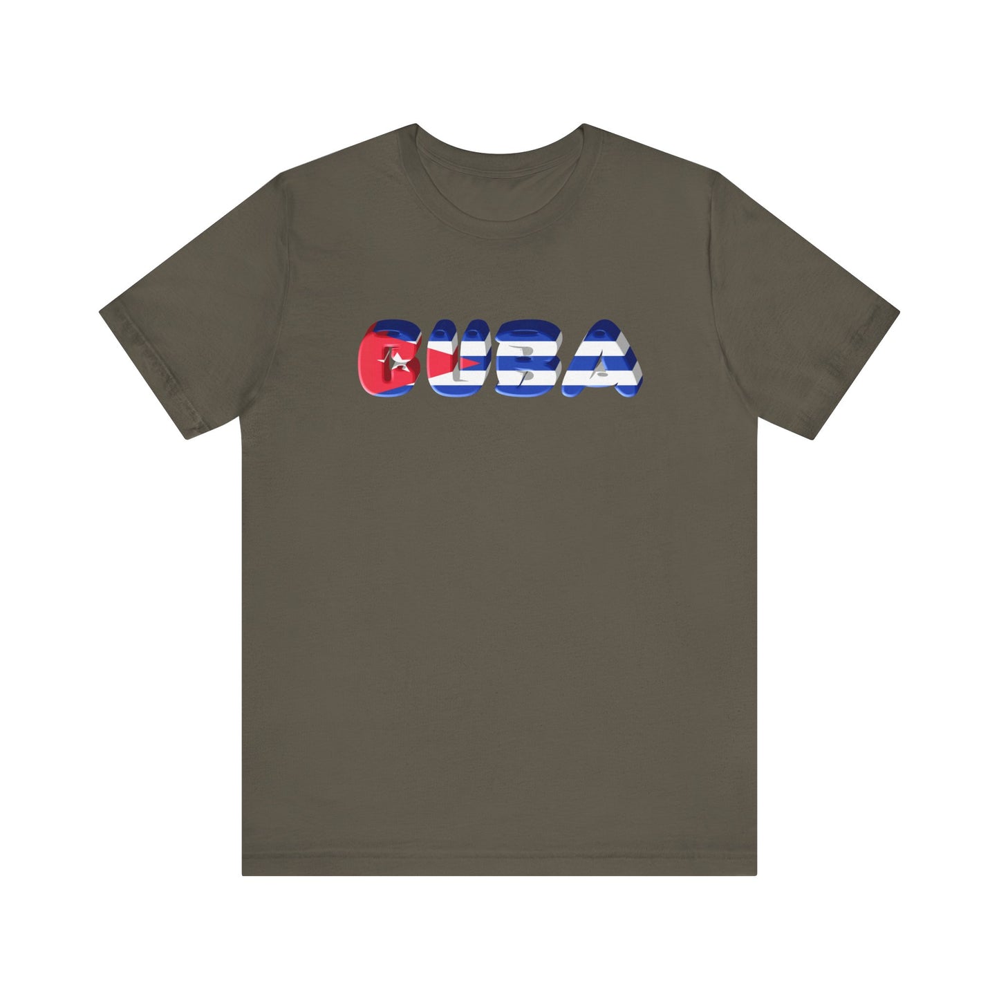 Cuban Flag Inspired Unisex T-Shirt | Casual Wear, Vacation Tee, Gift for Travelers, Summer Apparel, Caribbean Vibes