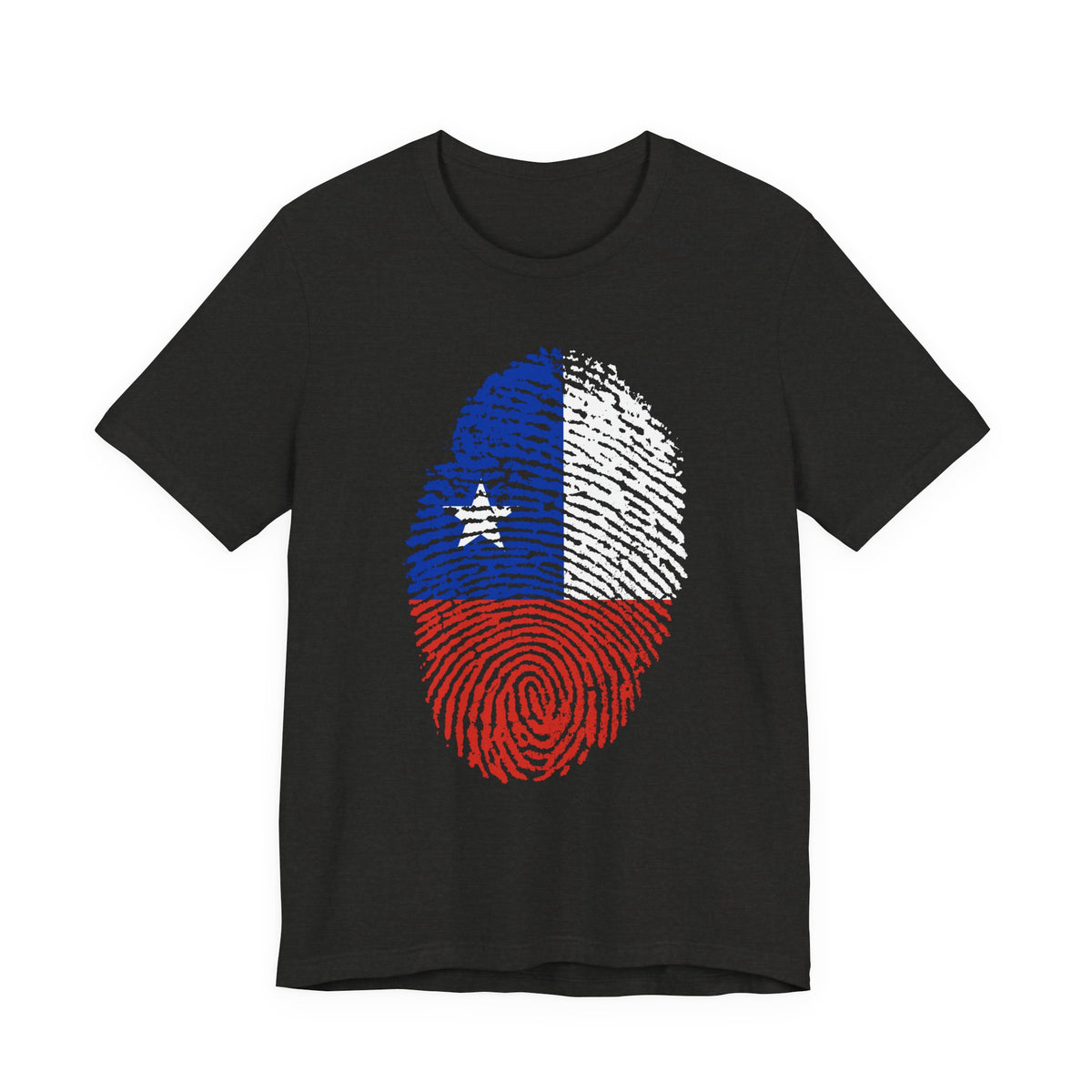 Chile Flag Fingerprint T-Shirt | Patriotic Tee, Chilean Pride