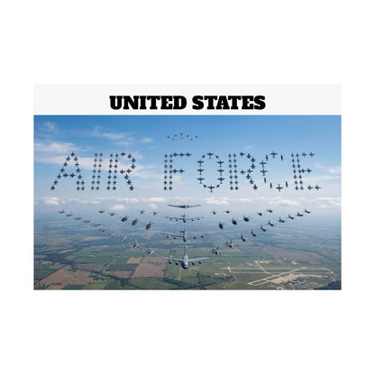 United States Air Force | Matte Horizontal Poster Military Aviation Wall Art