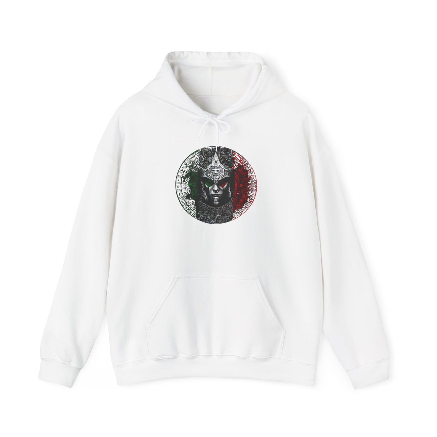Aztec Calendar Warrior Hoodie | Unisex, Casual Wear, Gift for Travelers, Festival Attire