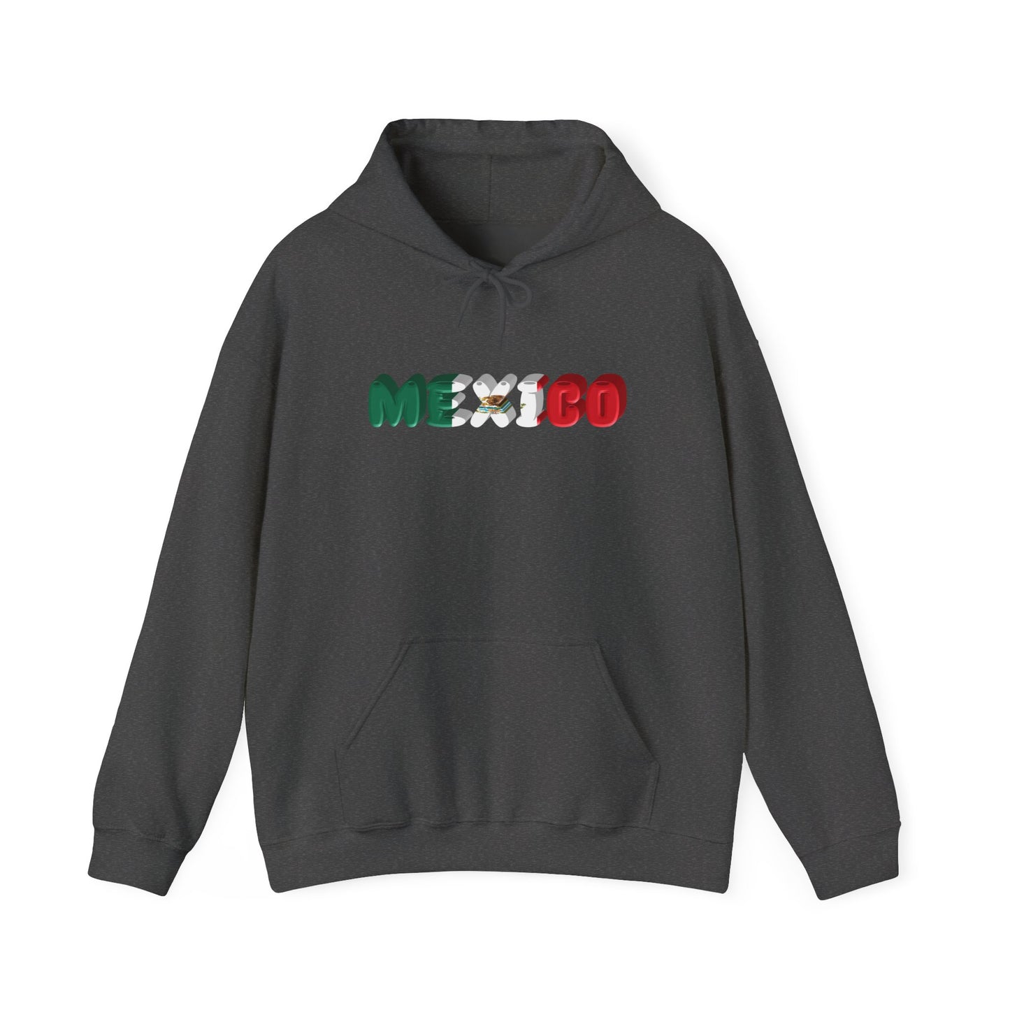 Mexico Flag Inspired Hoodie | Unisex Heavy Blend For Travel, Casual Wear, Mexican Pride