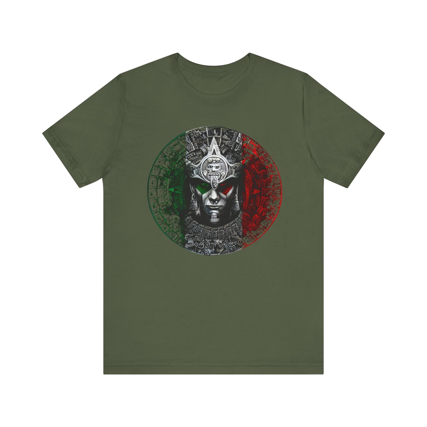 Mexican Aztec Calendar T-Shirt | Unisex Short Sleeve, Casual Wear, Gift for Travelers, Festival Attire