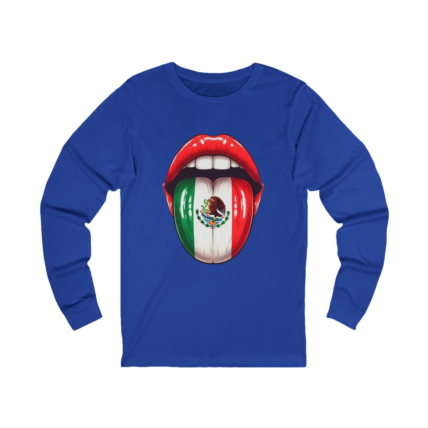 Mexican Flag Unisex Long Sleeve Shirt | Cultural Pride Apparel, Fun Graphic Top, Gift for Her