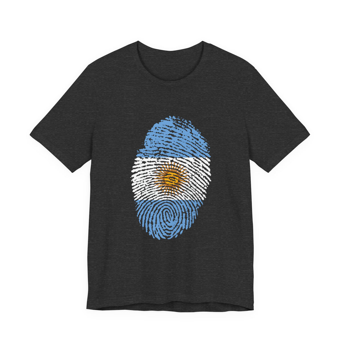Argentina Fingerprint Flag T‑Shirt  | Argentine Pride Tee