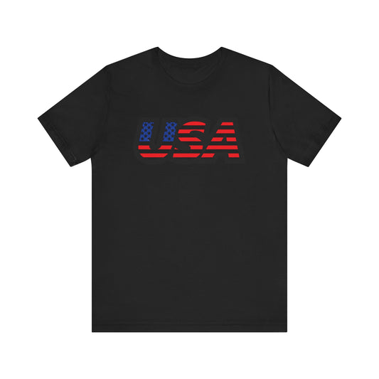 USA Flag Unisex Patriotic T-Shirt | For Independence Day, National Holidays, Casual Wear