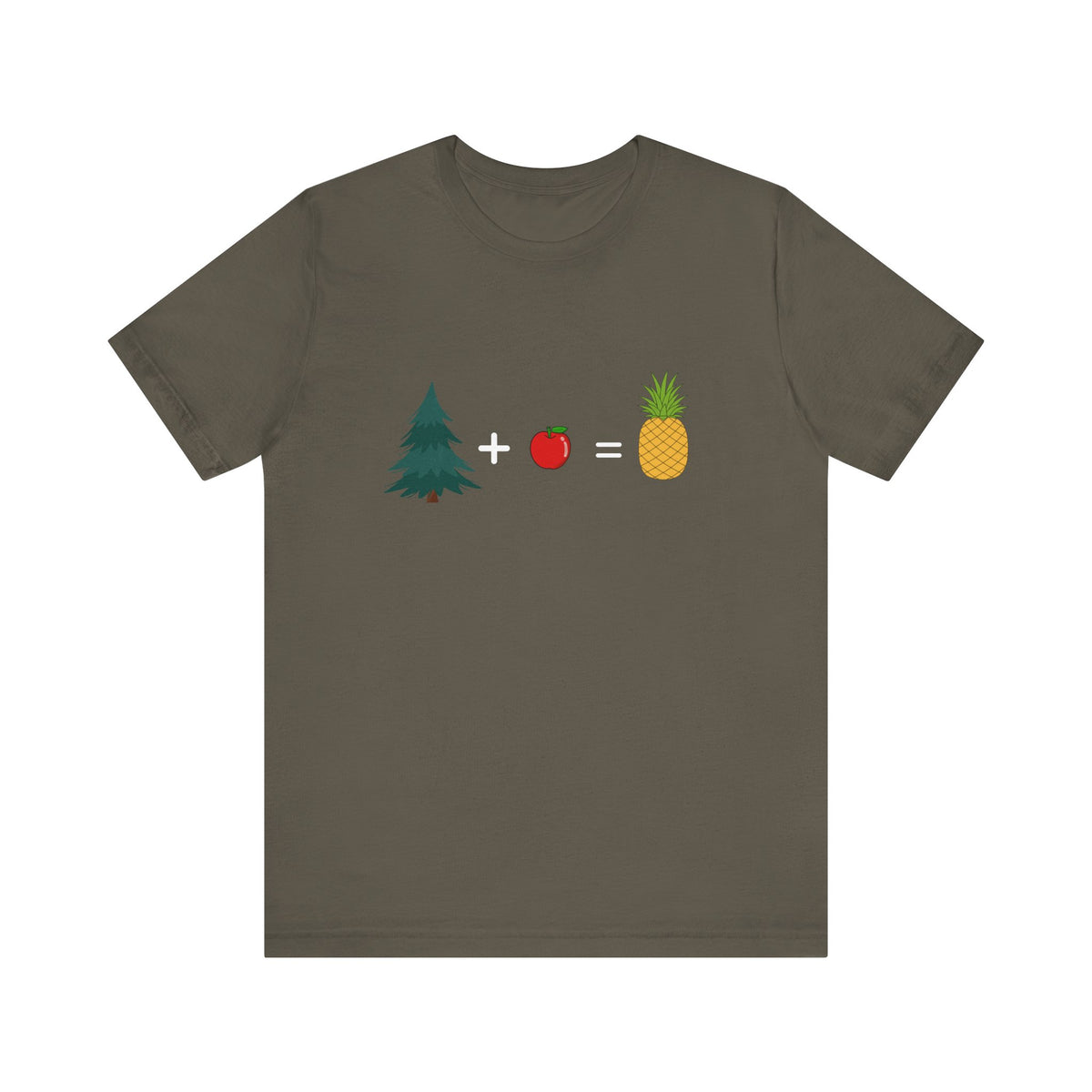 Pineapple Festive Emoji Unisex Jersey Short Sleeve T-Shirt | Gift Idea, Casual Wear, Humor Tee