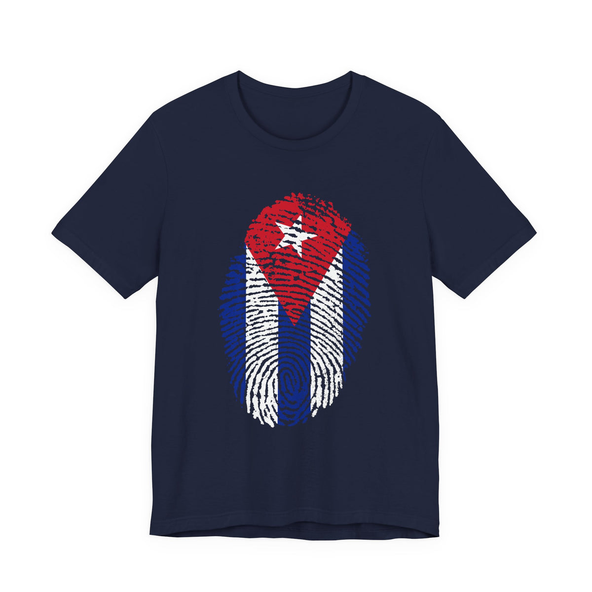 Cuba Flag Fingerprint T-Shirt | Patriotic Tee