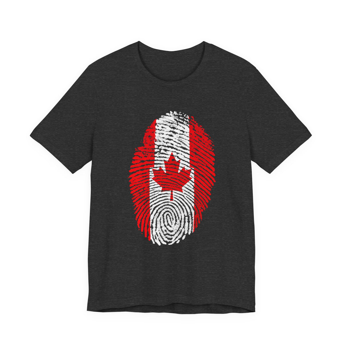Canadian Flag Fingerprint T-Shirt | Patriotic Tee, Canadian Pride