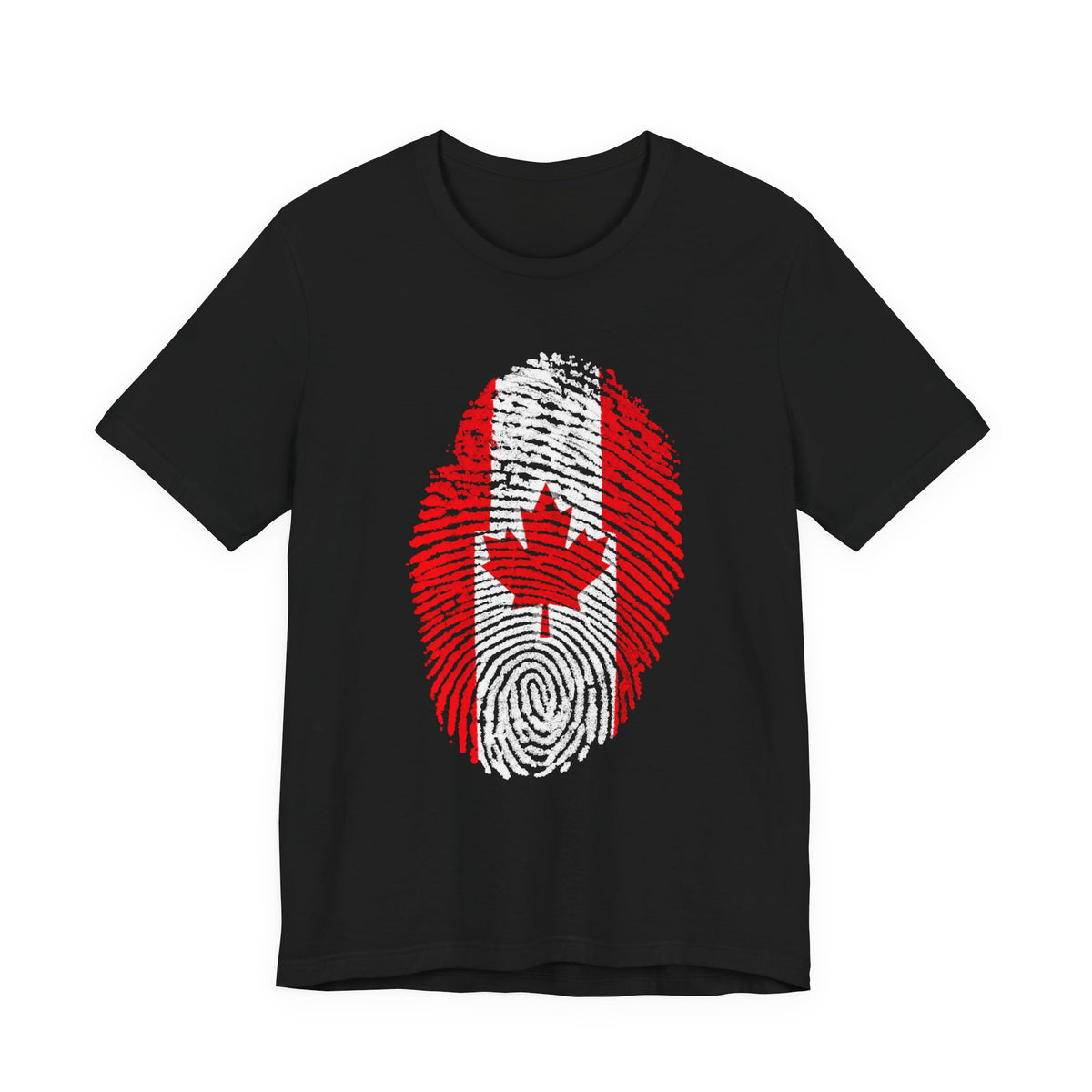 Canadian Flag Fingerprint T-Shirt | Patriotic Tee, Canadian Pride