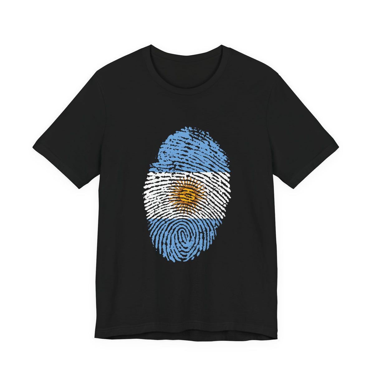 Argentina Fingerprint Flag T‑Shirt  | Argentine Pride Tee