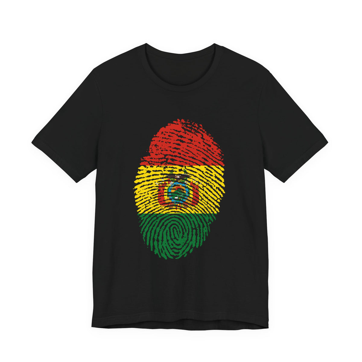 Bolivia Fingerprint Flag T-Shirt | Patriotic Tee