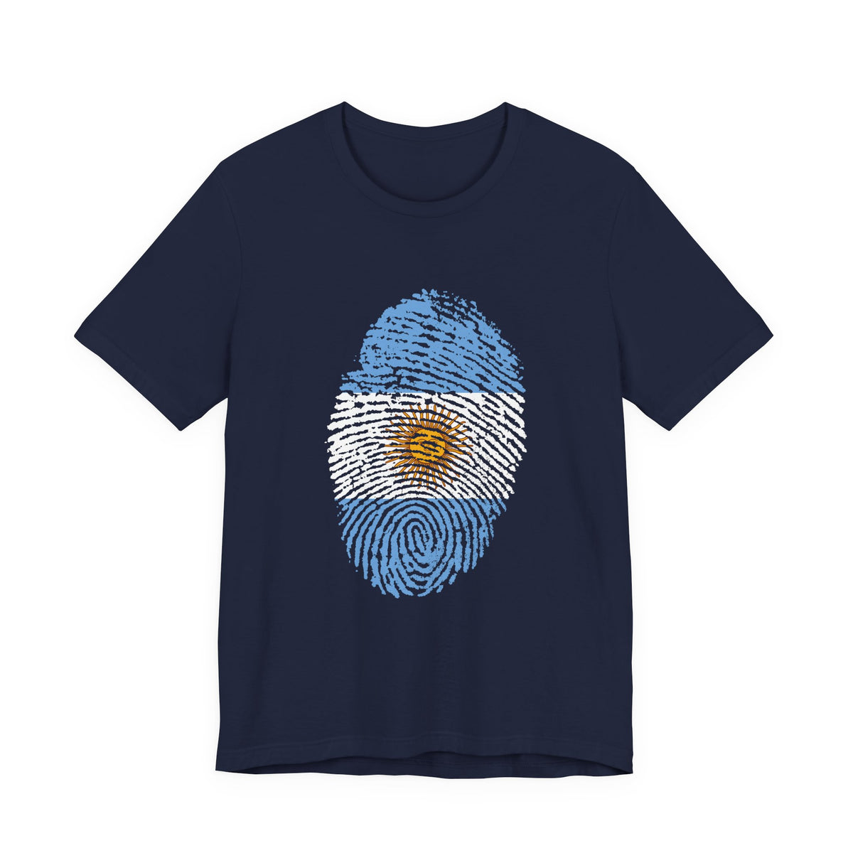 Argentina Fingerprint Flag T‑Shirt  | Argentine Pride Tee