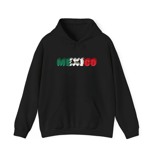 Mexico Flag Inspired Hoodie | Unisex Heavy Blend For Travel, Casual Wear, Mexican Pride