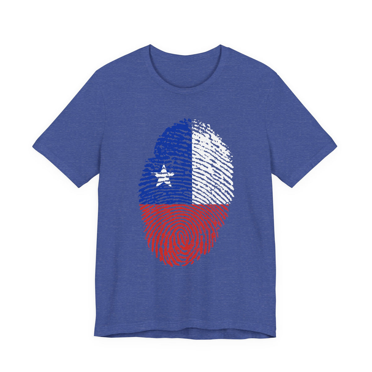 Chile Flag Fingerprint T-Shirt | Patriotic Tee, Chilean Pride