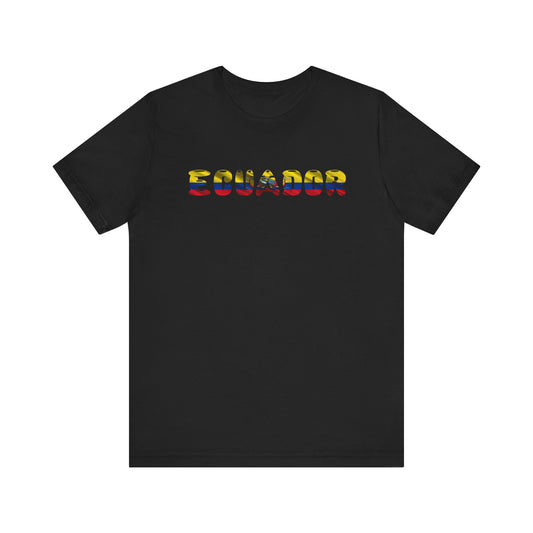 Ecuador Flag Inspired Unisex T-Shirt | Gift for Travelers, Summer Tee, Ecuadorian Culture, Casual Wear