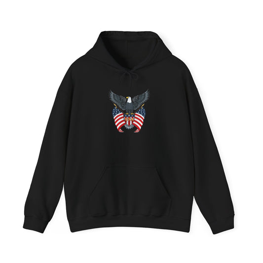 USA Patriotic Eagle Unisex Hoodie | American Pride Apparel, Gift for Veterans, Casual Wear
