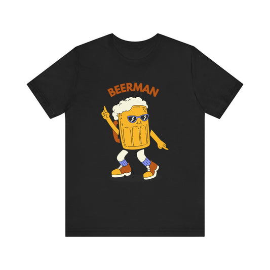 Beerman Cartoon Graphic Unisex T-Shir | Fun Summer Shirt, Party T-Shirt, Gift for Beer Enthusiasts
