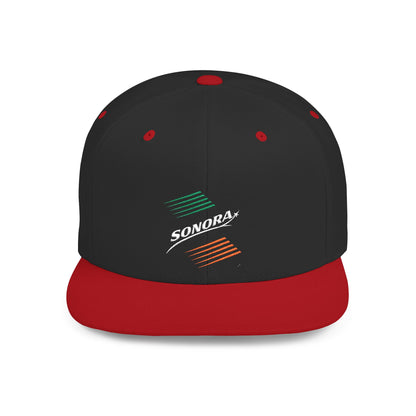 Mexico Colors Flat Bill Baseball Cap (Embroidery) | Cool Cap for Everyday Wear, Streetwear, Gifts for Him, Unisex, Personalizable