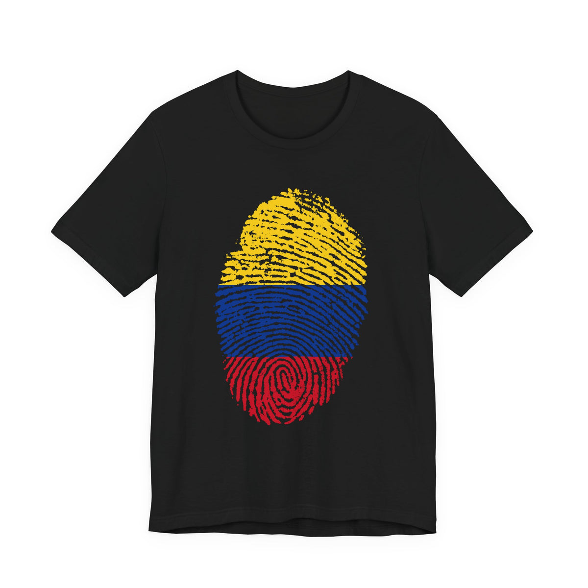 Colombia Fingerprint Flag T-Shirt | Patriotic Tee, Colombian Pride